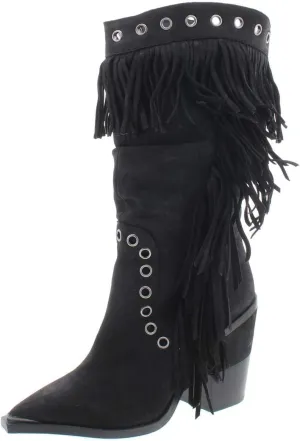 Kenneth Cole Women's West Side Mid Fringe Fashion Boot