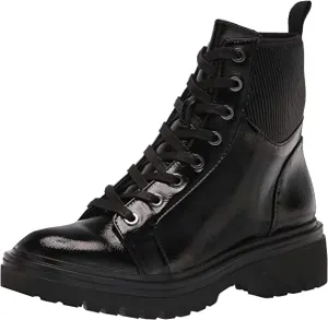 Kenneth Cole Women's Women's Rhode Light Lace Up PG Fashion Boot, Black, 7.5
