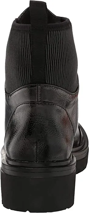 Kenneth Cole Women's Women's Rhode Light Lace Up PG Fashion Boot, Black, 7.5