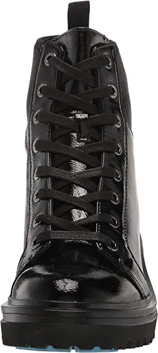 Kenneth Cole Women's Women's Rhode Light Lace Up PG Fashion Boot, Black, 7.5
