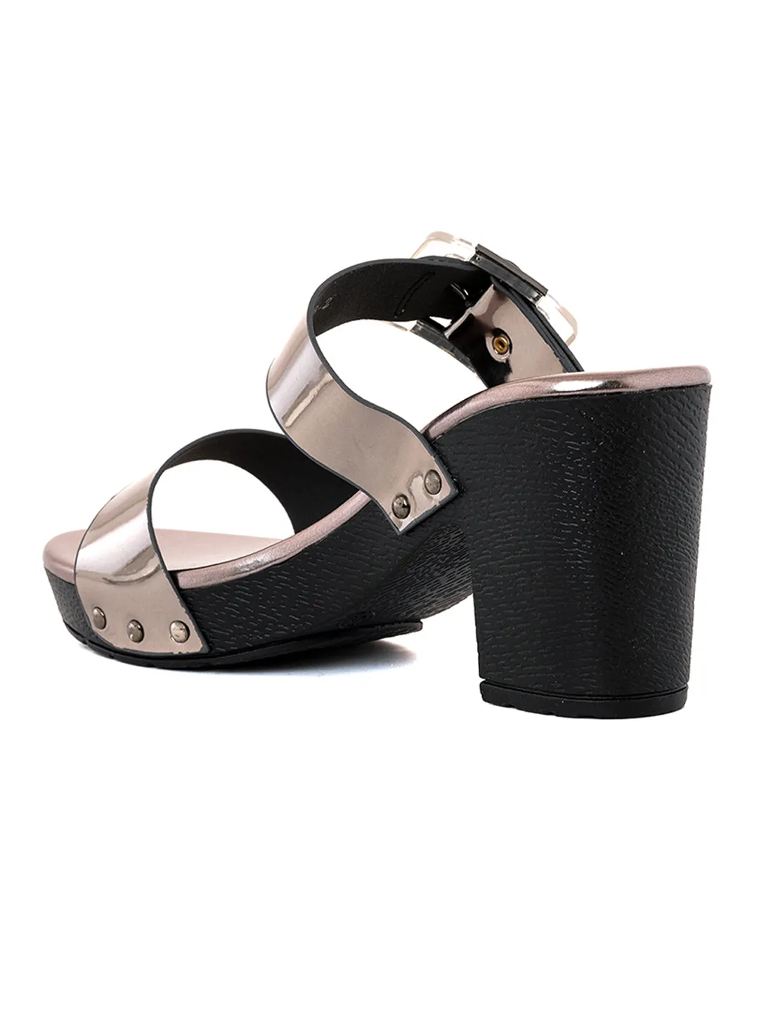 Khadim Cleo High Heel Block Mule Slip On Sandal for Women