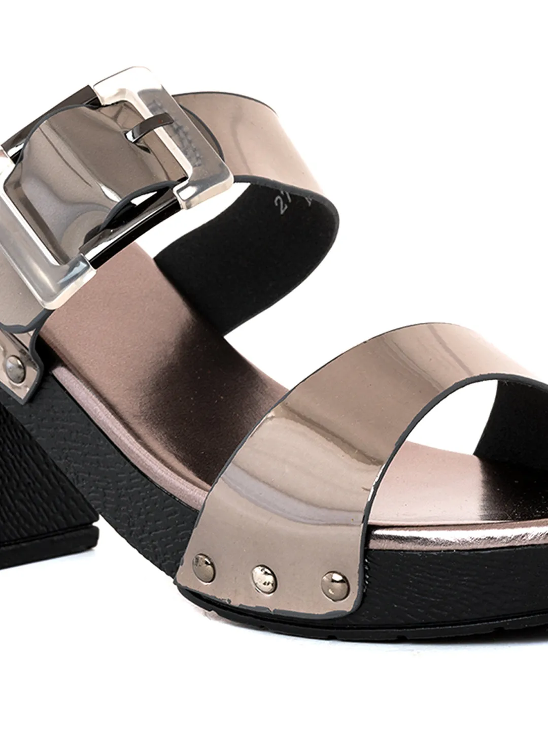 Khadim Cleo High Heel Block Mule Slip On Sandal for Women