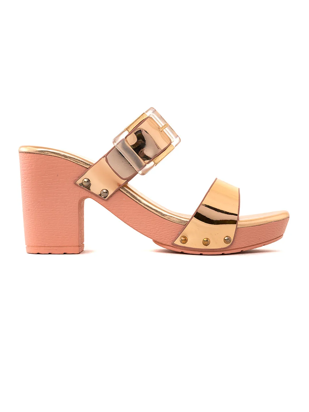 Khadim Cleo High Heel Block Mule Slip On Sandal for Women