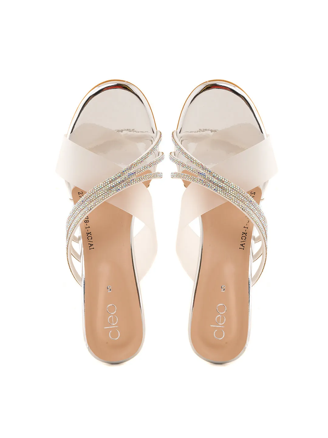 Khadim Cleo High Heel Mule Slip On Sandal for Women