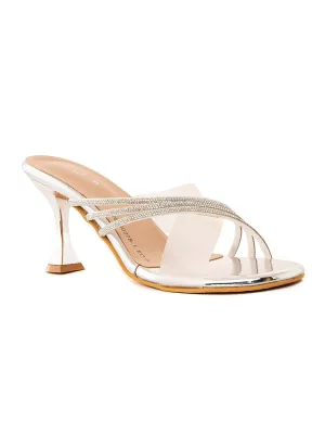 Khadim Cleo High Heel Mule Slip On Sandal for Women