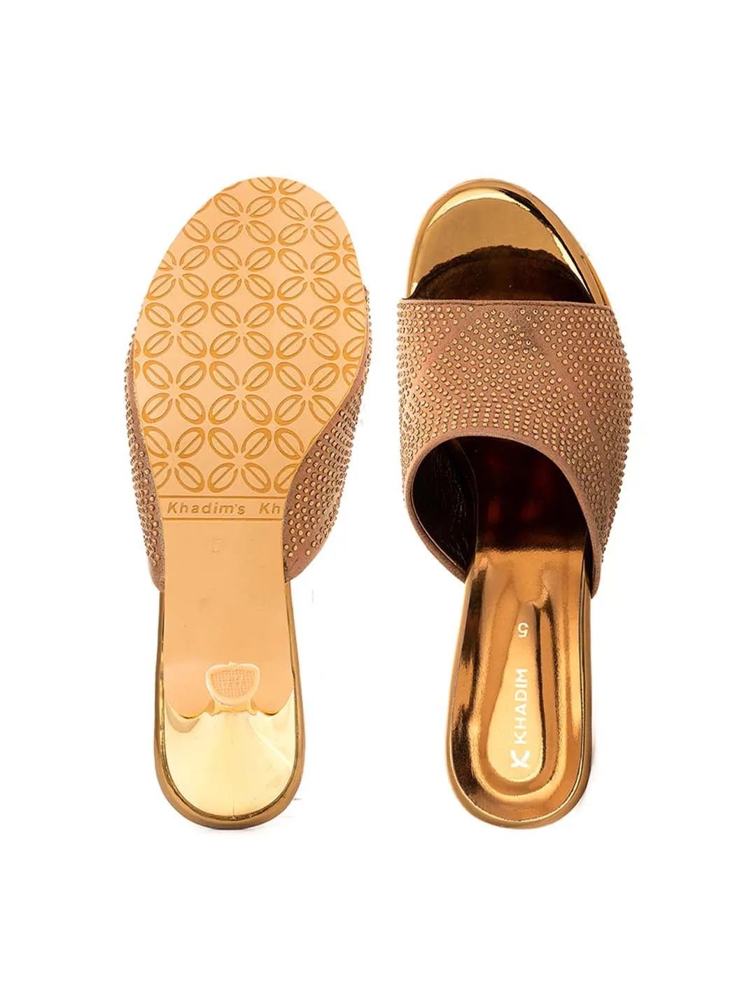 Khadim High Heel Mule Slip On Sandal for Women