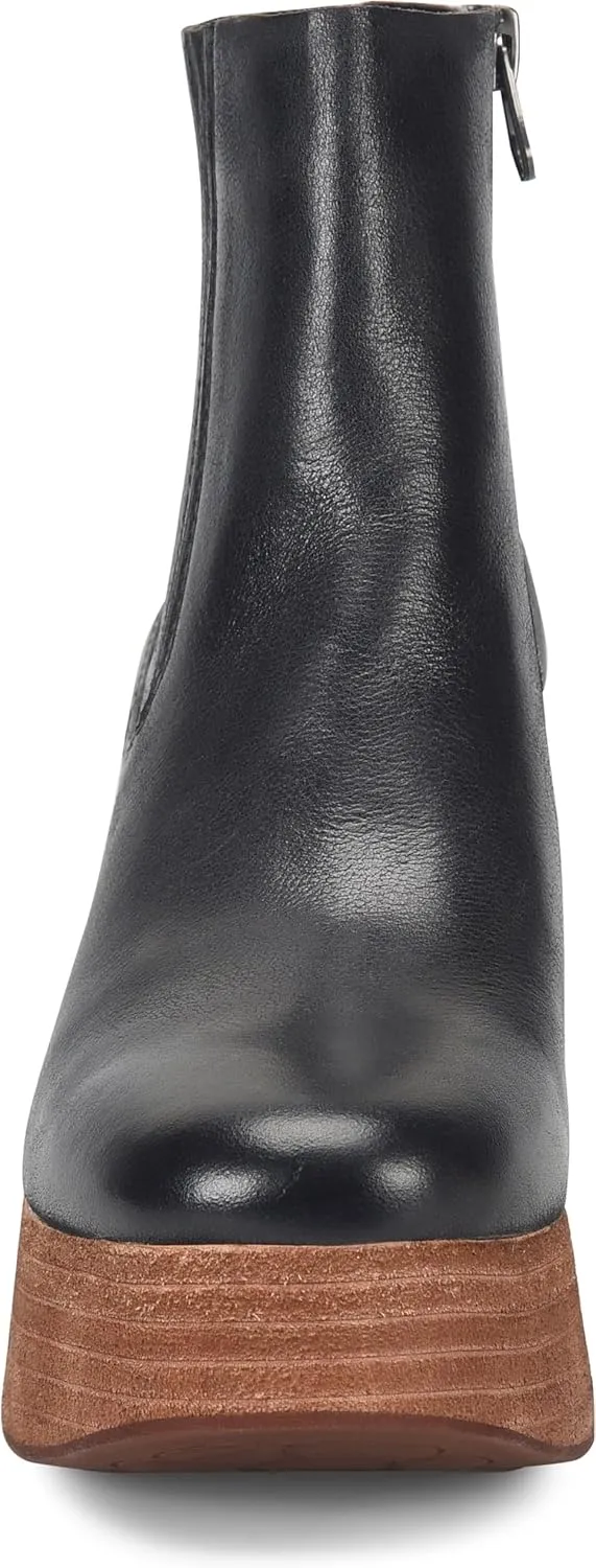 KORK-EASE Baylie Chelsea Boot - Stacked Platform, Hand-Finished/Metallic Leather