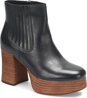 KORK-EASE Baylie Chelsea Boot - Stacked Platform, Hand-Finished/Metallic Leather