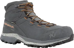 La Sportiva Mens TX Hike Mid Leather GTX Waterproof Hiking Boots, Metal/Hawaiian Sun, 8.5 US | 48.5 EU