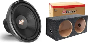 Lanzar 15in Car Subwoofer Speaker   Atrend Bbox Dual Sealed 15" Subwoofer Enclosure
