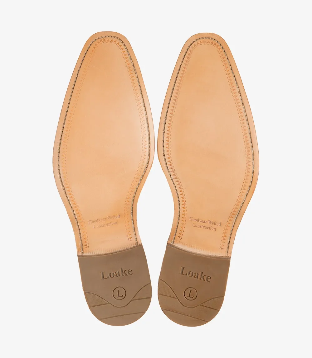 LOAKE Imperial Loafer  - Stone Suede - (F) fitting leather Sole