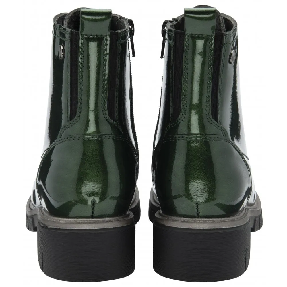 Lotus Jojo Women's Lace / Zip Up Ankle Boot Green Patent