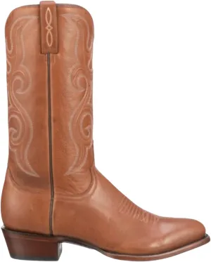 Lucchese Men's Baker Western Boot Pointed Toe Brown 9.5 D