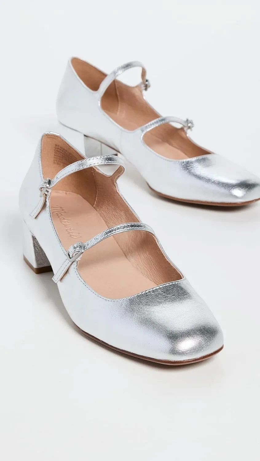 Madewell Women's The Nettie Heeled Mary Jane Heels