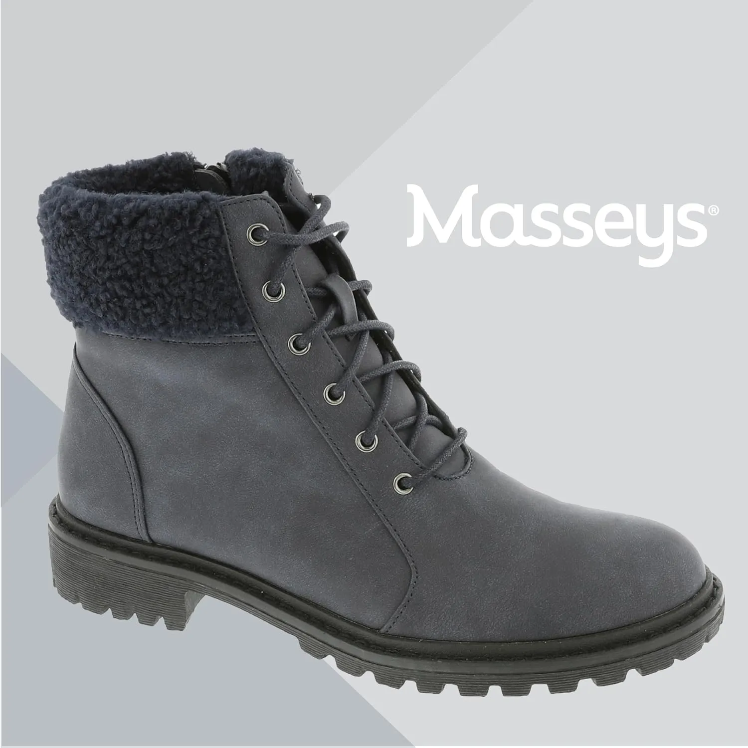 Masseys Women's Hazel Lace-Up Lug Sole Boot