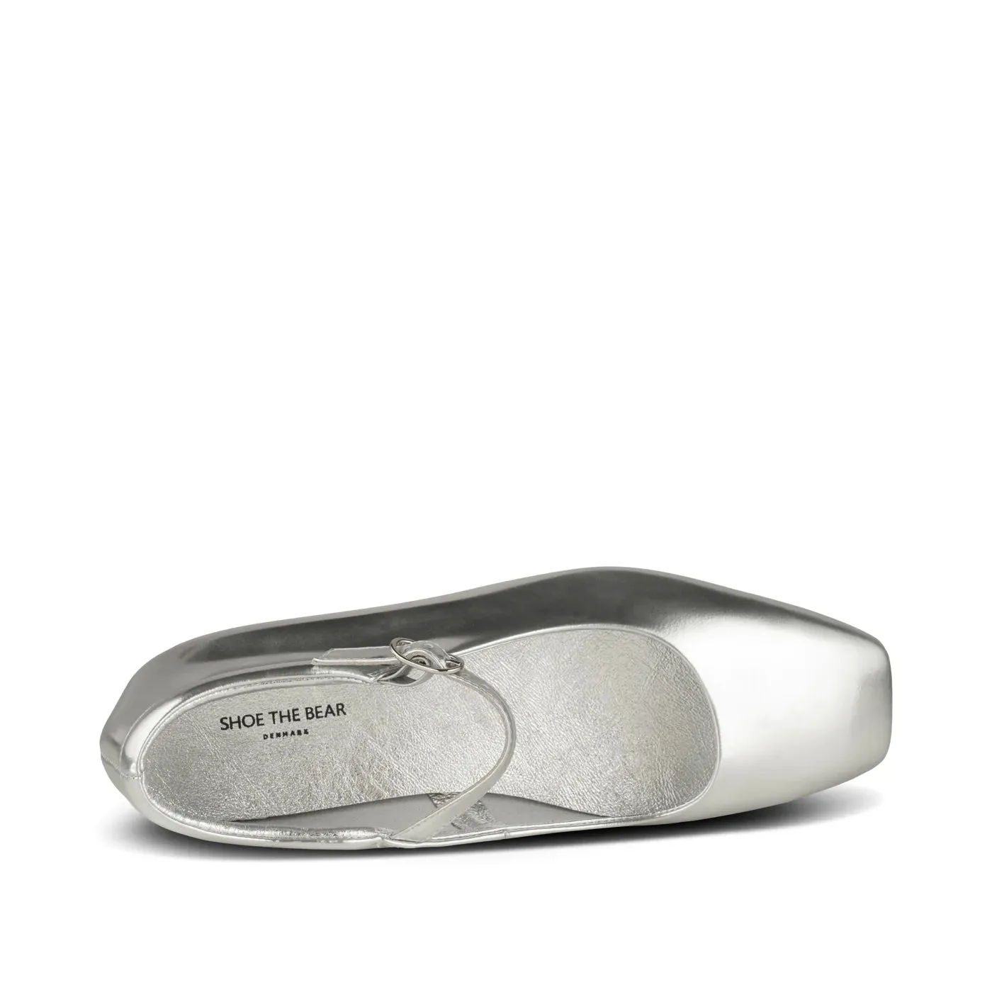 Maya Metallic Ballerina in Silver Metallic by Shoe The Bear
