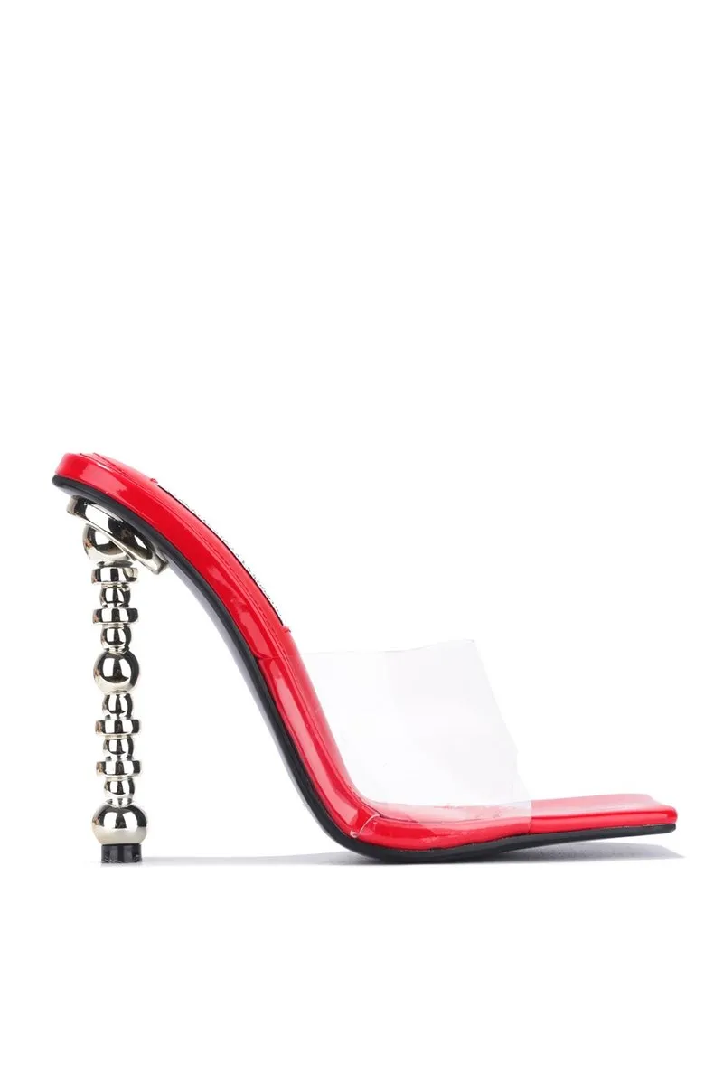 Melody Heeled Mule (Red)