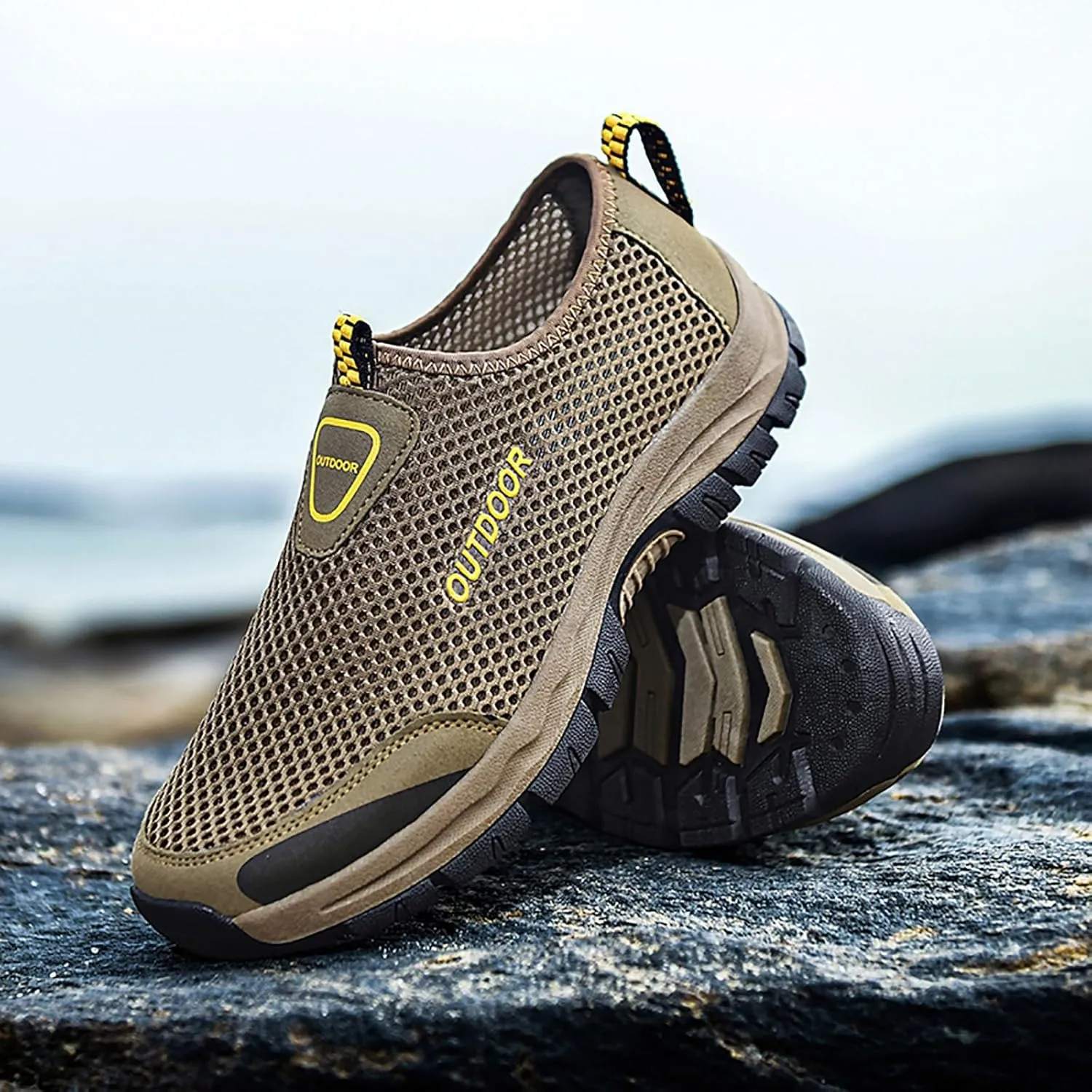 Mens Tennis Shoes Men Shoes Comfortable Soft Sole Breathable Casual Summer Mesh Hollow Breathable Casual
