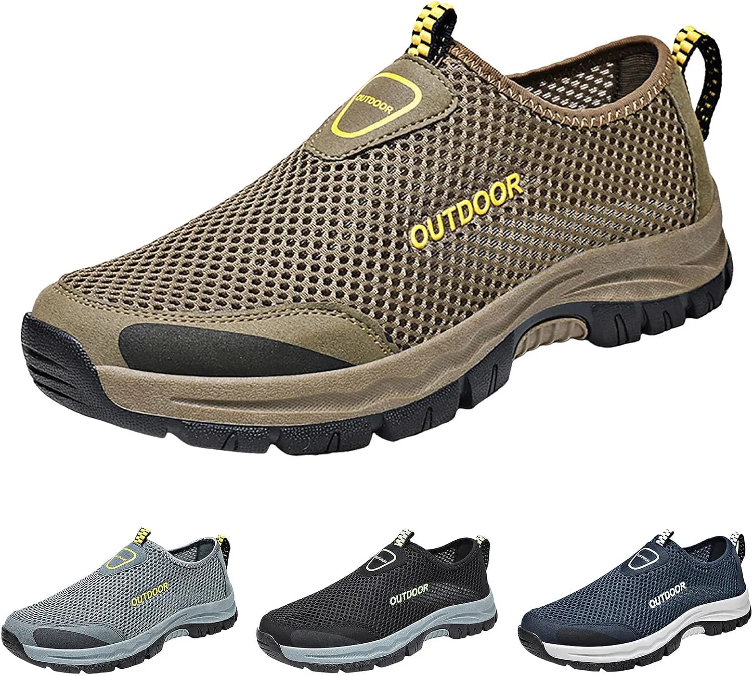 Mens Tennis Shoes Men Shoes Comfortable Soft Sole Breathable Casual Summer Mesh Hollow Breathable Casual