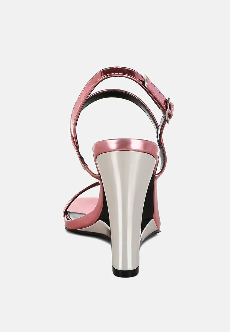 Metallic Fantasy Wedge Heel Sandals By RAG