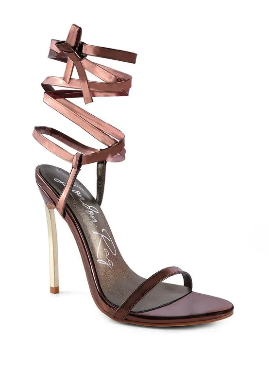 Metallic Pointed Sandals