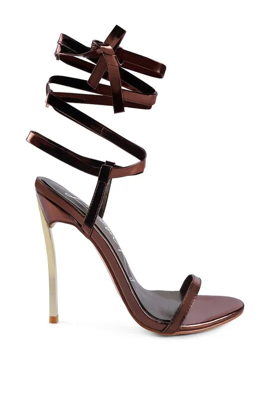 Metallic Pointed Sandals
