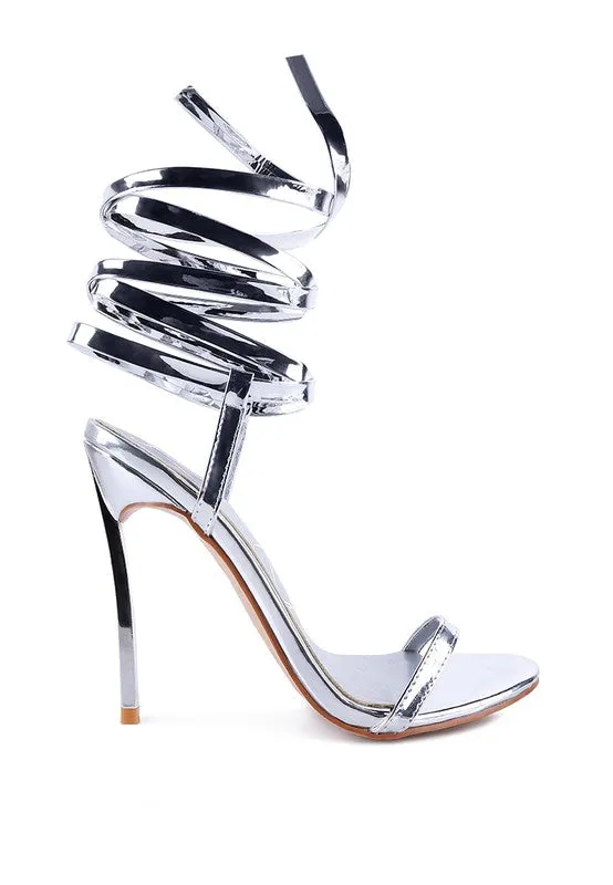 Metallic Pointed Sandals