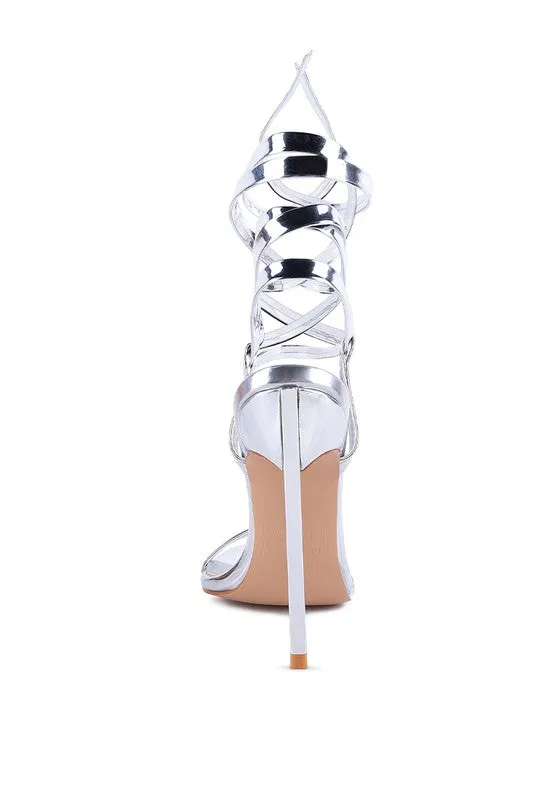 Metallic Pointed Sandals