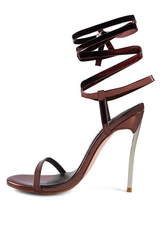 Metallic Pointed Sandals