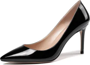 Mettesally Women's High Heel Pumps Pointed Closed Toe Bridal Wedding Party Sexy Pumps Basic Formal Dress Shoes