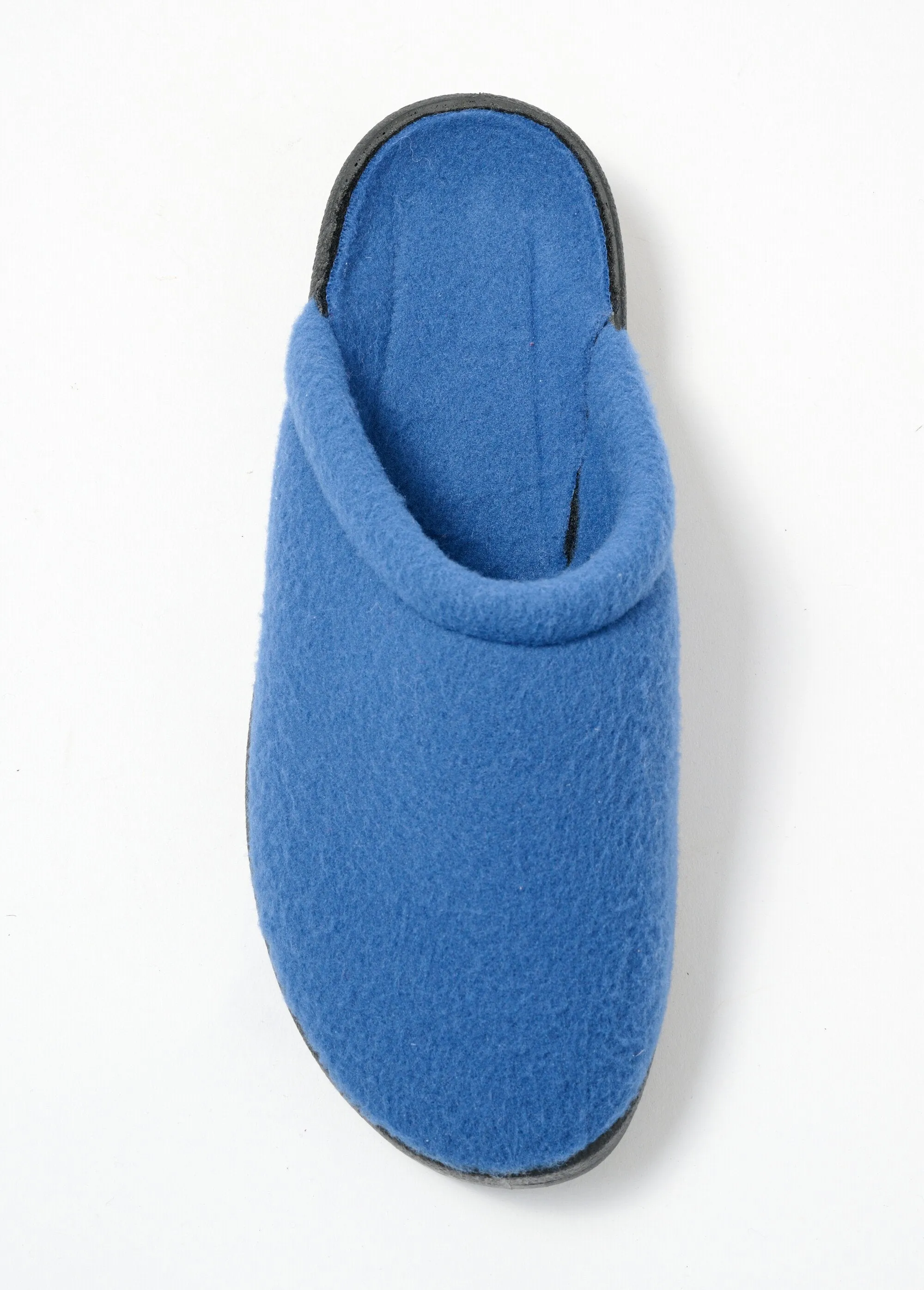 Mixed mule comfort width fleece slippers