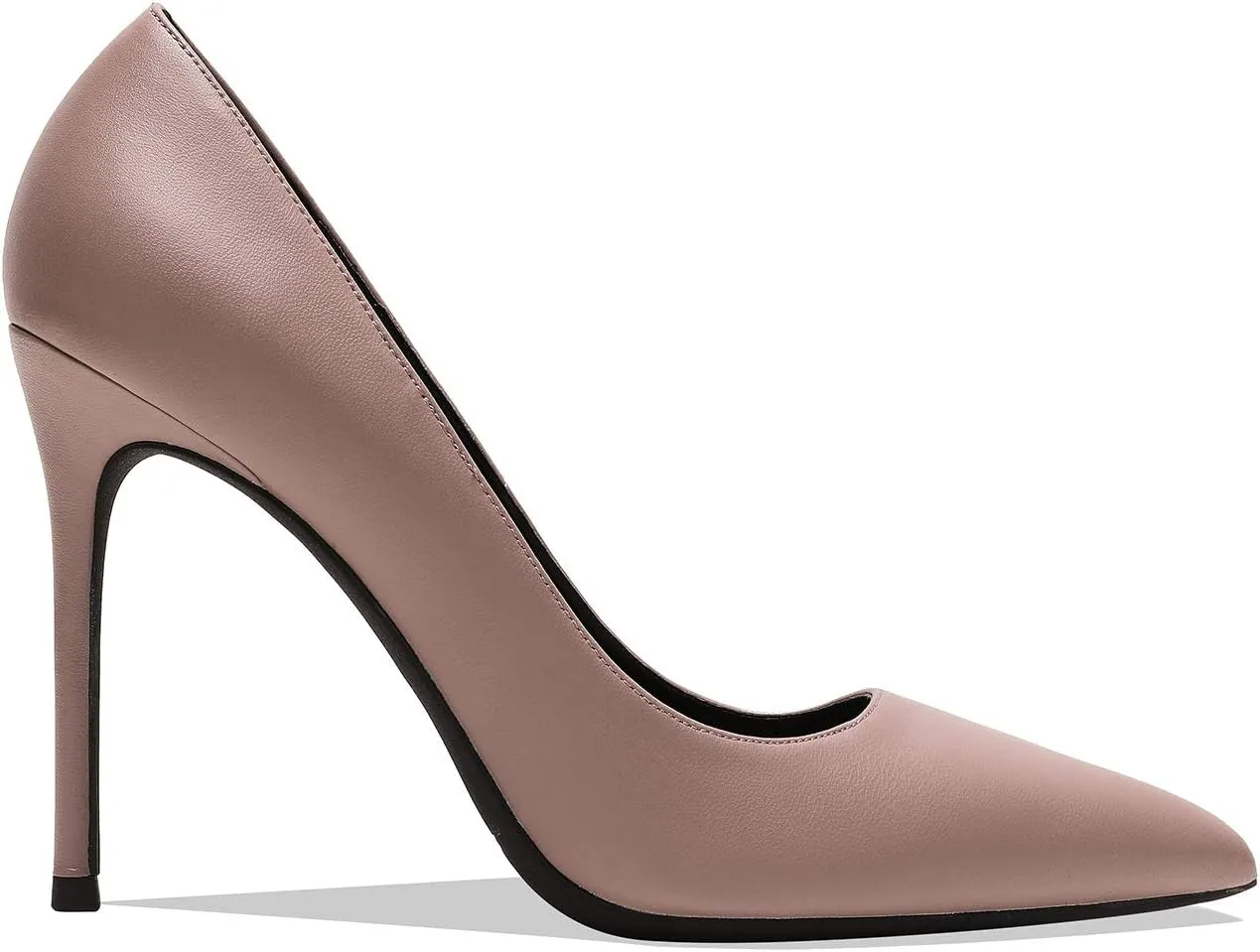 MOOMMO Women Satin High Heel Pumps Pointed Toe Sexy Stilettos 4 inch Slip On Formal Dress Shoes for Ladies Wedding Party Evening Work 4-13 M US