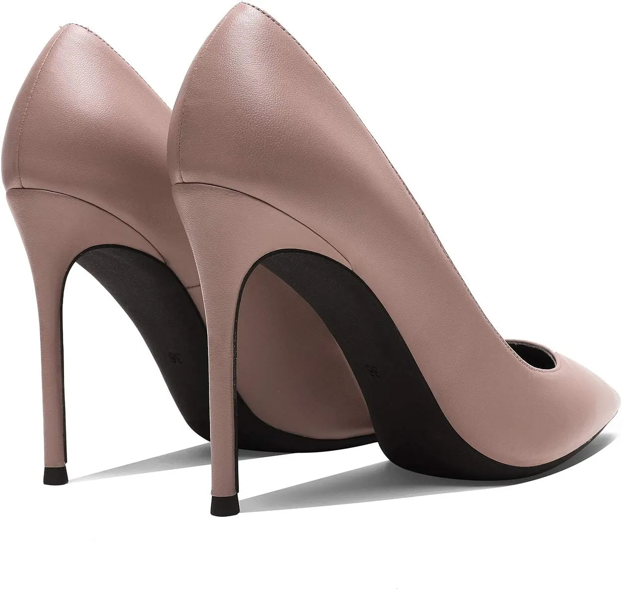 MOOMMO Women Satin High Heel Pumps Pointed Toe Sexy Stilettos 4 inch Slip On Formal Dress Shoes for Ladies Wedding Party Evening Work 4-13 M US