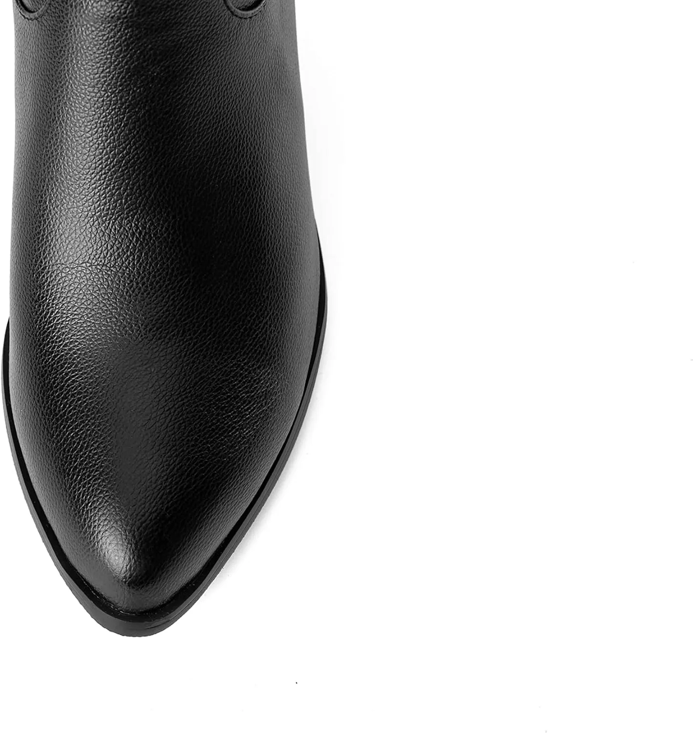 MRKEWUNEY Classic White Cowgirl Boots for Women Pointed Toe Cowboy Boots