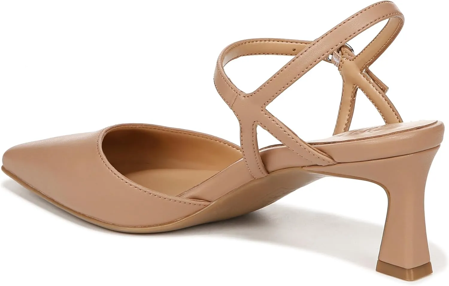 Naturalizer Women's Tara Pointed Toe Kitten Heel Ankle Strap Pump