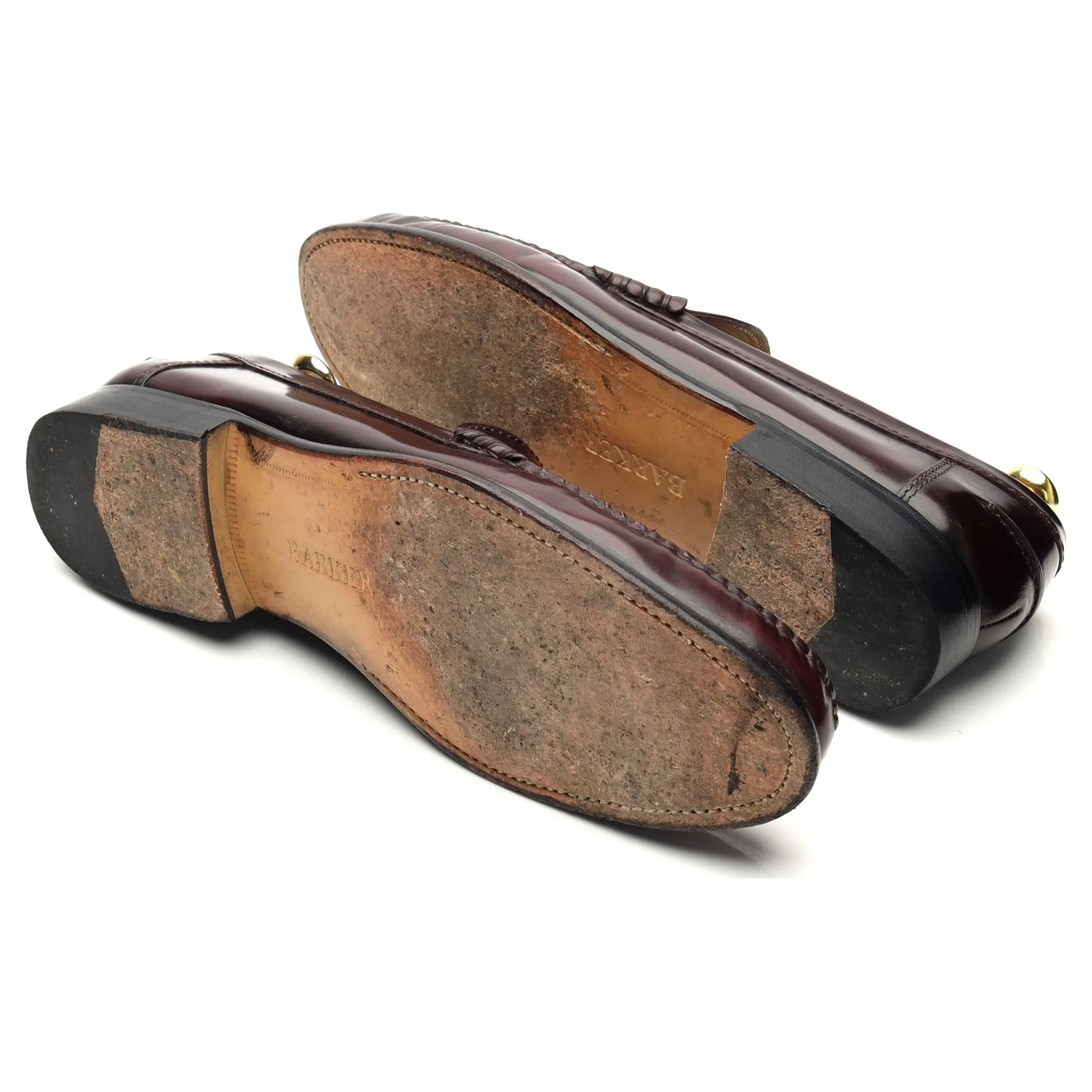'Newington' Burgundy Leather Loafer UK 8.5 F