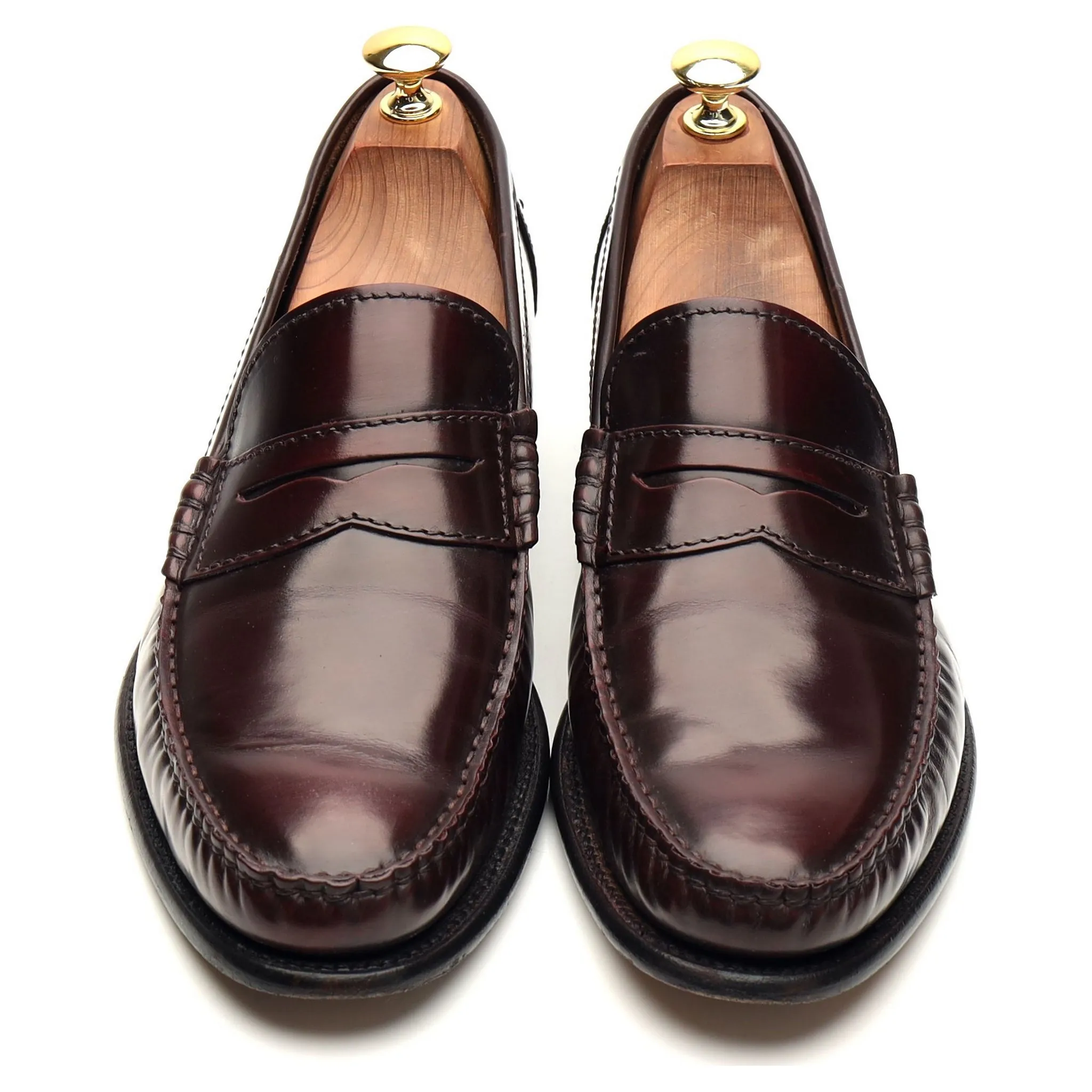 'Newington' Burgundy Leather Loafer UK 8.5 F