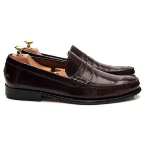 'Newington' Burgundy Leather Loafer UK 8.5 F