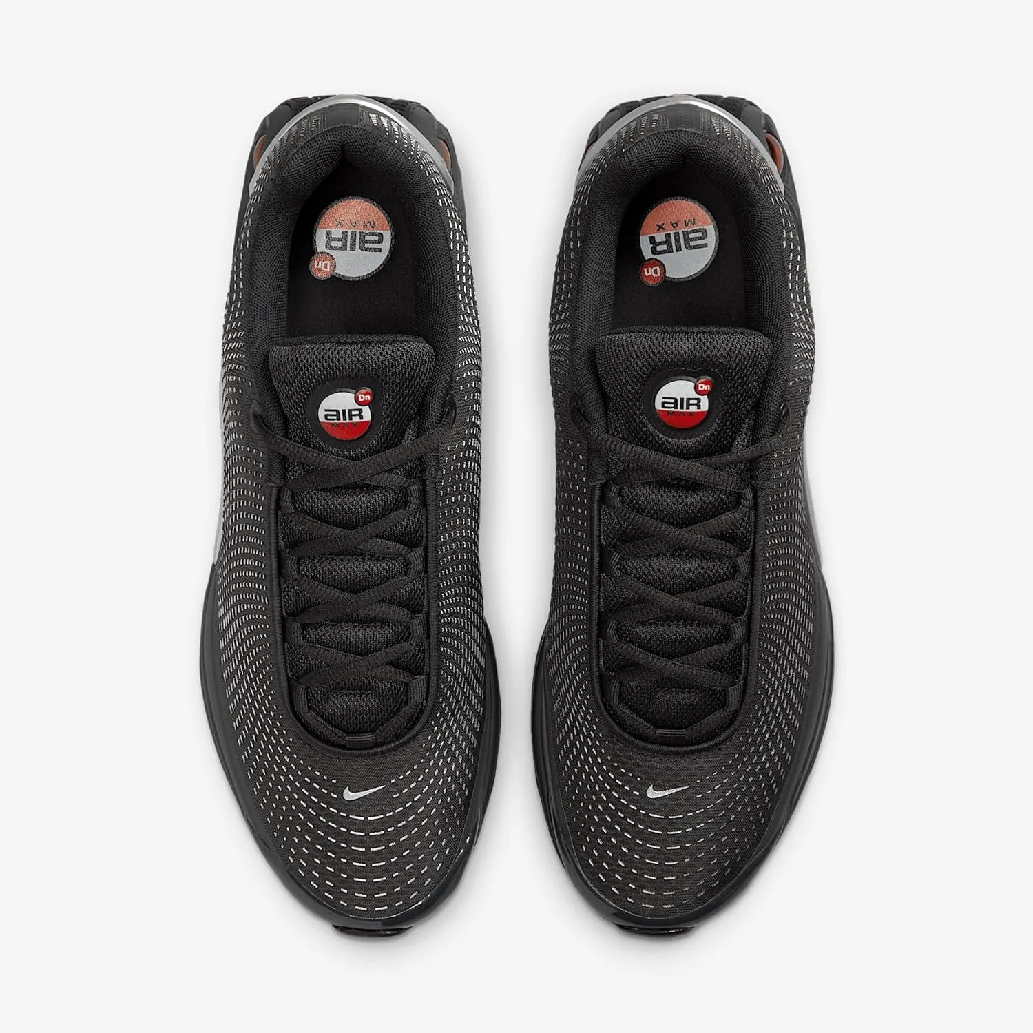Nike Air Max Dn Shoes (DV3337-016, Black/Black/Metallic Silver/University Red)