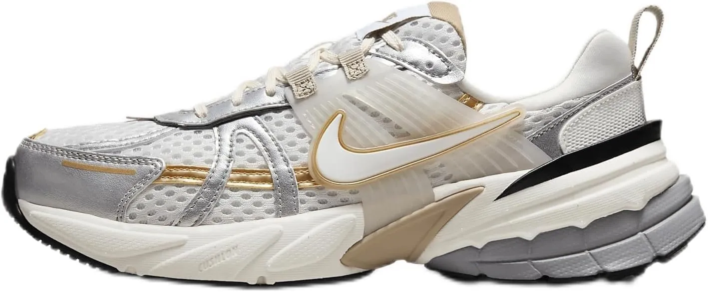 Nike Air Max INTRLK Lite (HJ7245-100, White/Khaki/Metallic Silver/White) Size 6.5