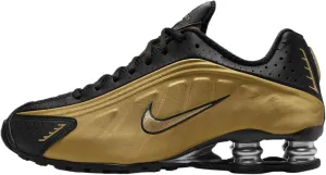 Nike Shox R4 Women's Shoes (AR3565-005, Black/Metallic Silver/Metallic Gold)