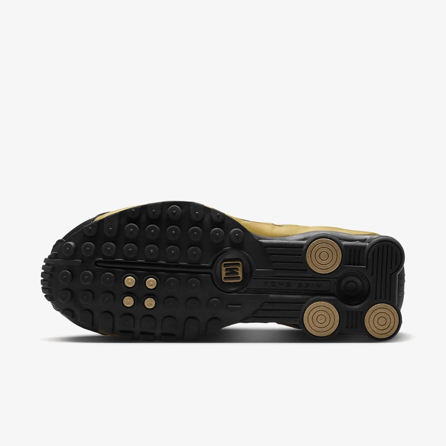 Nike Shox R4 Women's Shoes (AR3565-005, Black/Metallic Silver/Metallic Gold)
