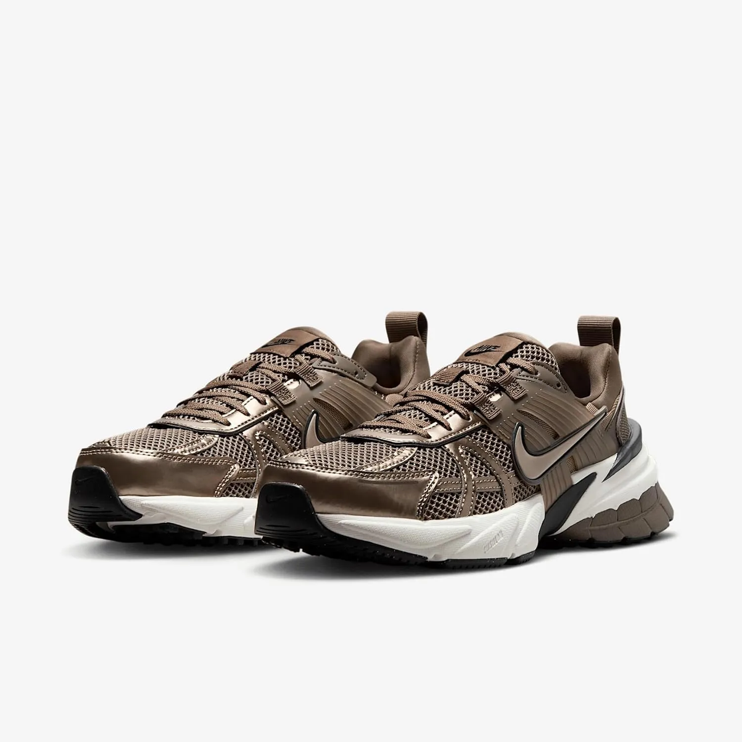 Nike V2K Run Women's Shoes (FD0736-202, Mink Brown/Ironstone/Team Anthracite/Mink Brown)