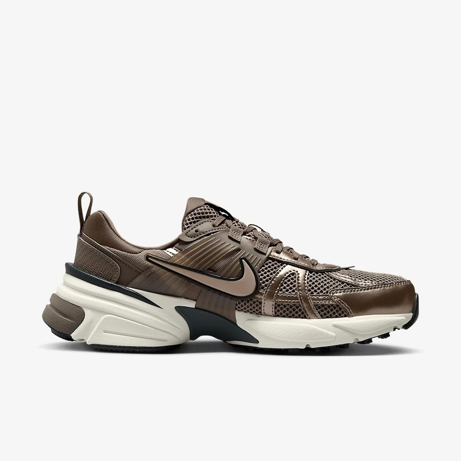 Nike V2K Run Women's Shoes (FD0736-202, Mink Brown/Ironstone/Team Anthracite/Mink Brown)
