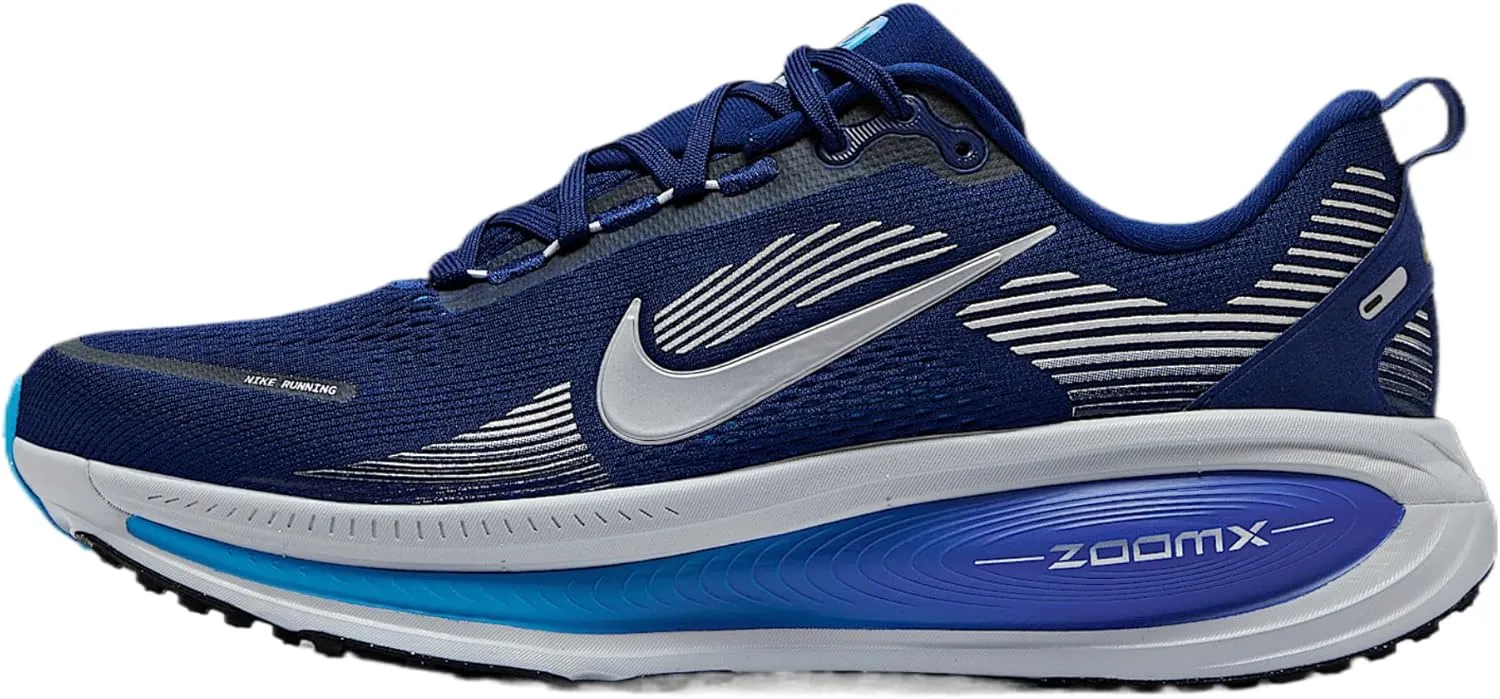 Nike Vomero 18 Men's Road Running Shoes (Blue Void/Blue Lightning/Bright Crimson/Metallic Silver)