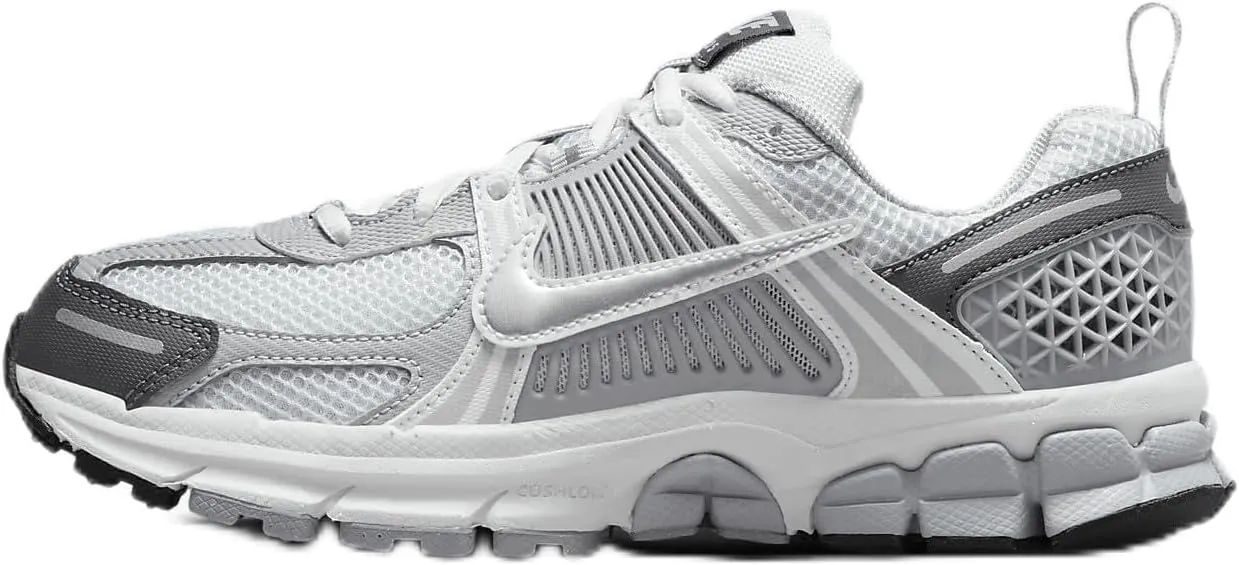 Nike Vomero 5 Big Kids' Shoes (HF6998-002, Pure Platinum/Summit White/Dark Grey/Metallic Silver) Size 7