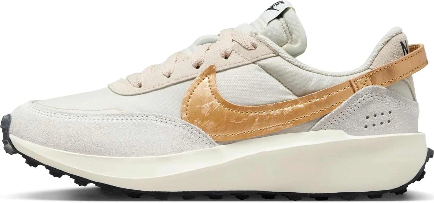 Nike Waffle Debut Womens FD0555-100 (LT Orewood BRN/Metallic Gold), Size 6