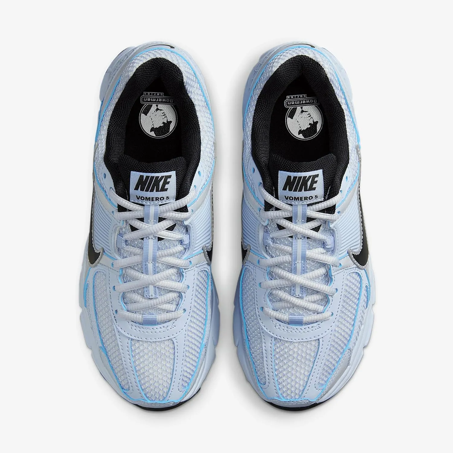 Nike Zoom Vomero 5 Women's Shoes (FJ2028-401, Blue Tint/Platinum Tint/Metallic Platinum/Black)