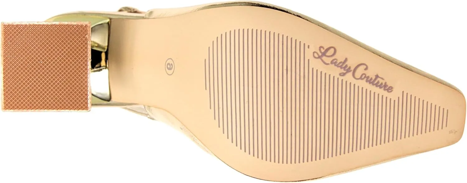 Ninety Union Lady Couture Mistic Jewel Metallic Heel Slingback