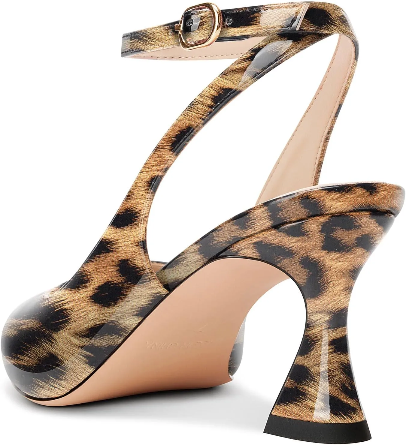 NobleOnly Womens Close Pointed Toe Ankle Strap Kitten Heels Slingback Dress Wedding Casual Pumps 2.4 Inches Heels